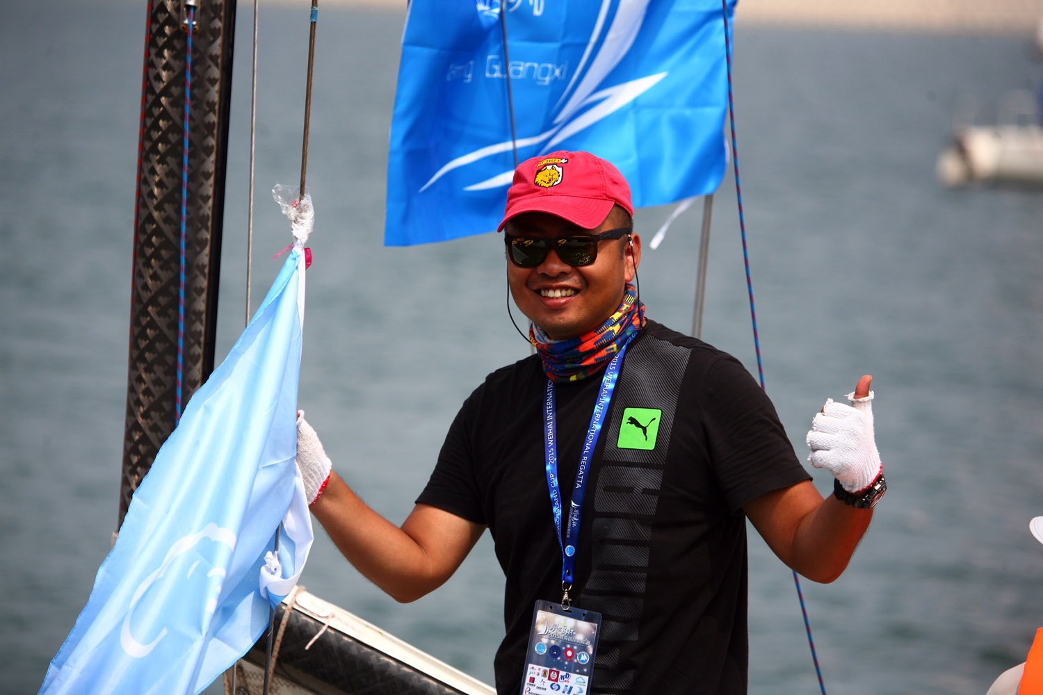 2015威海国际帆船赛人物照片
