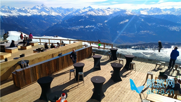 Crans Montana雪场餐厅午餐