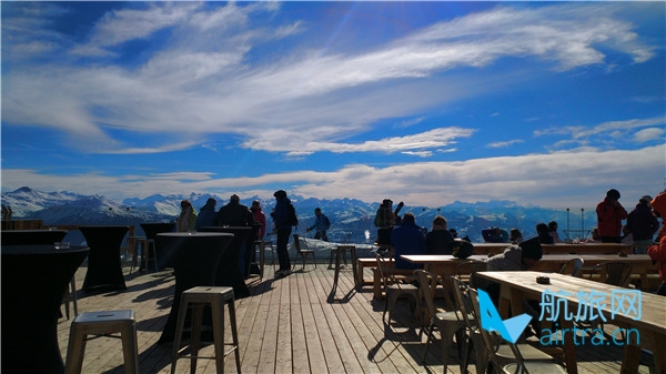 Crans Montana雪场餐厅午餐