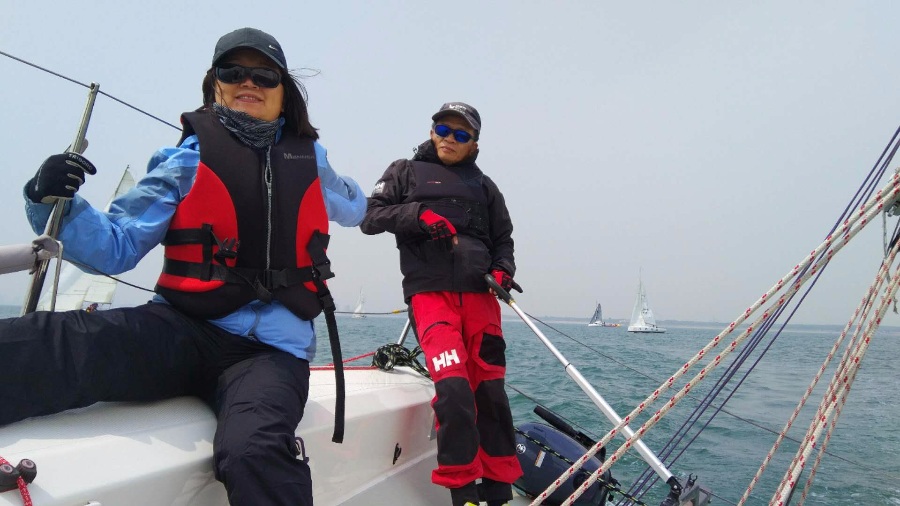 航旅网队参加秦皇岛帆船赛