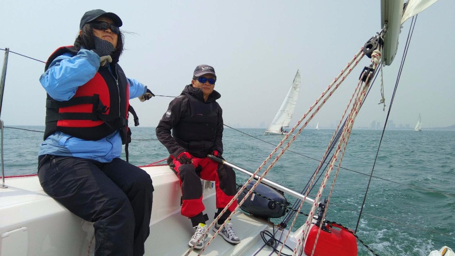 航旅网队参加秦皇岛帆船赛